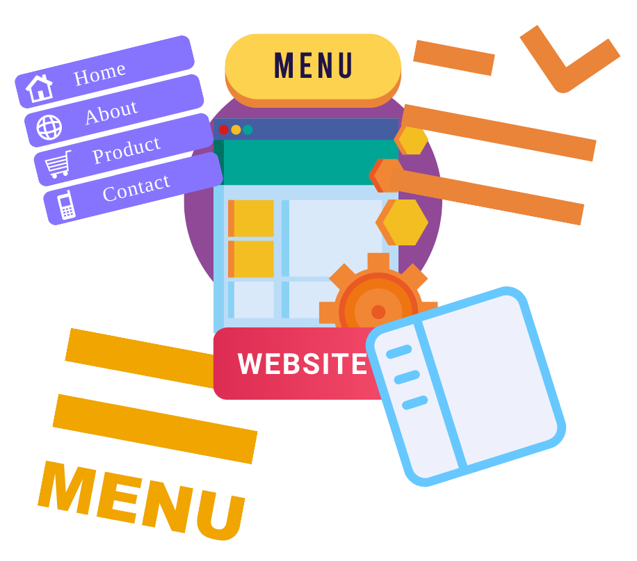 Tipos de menú de navegación web